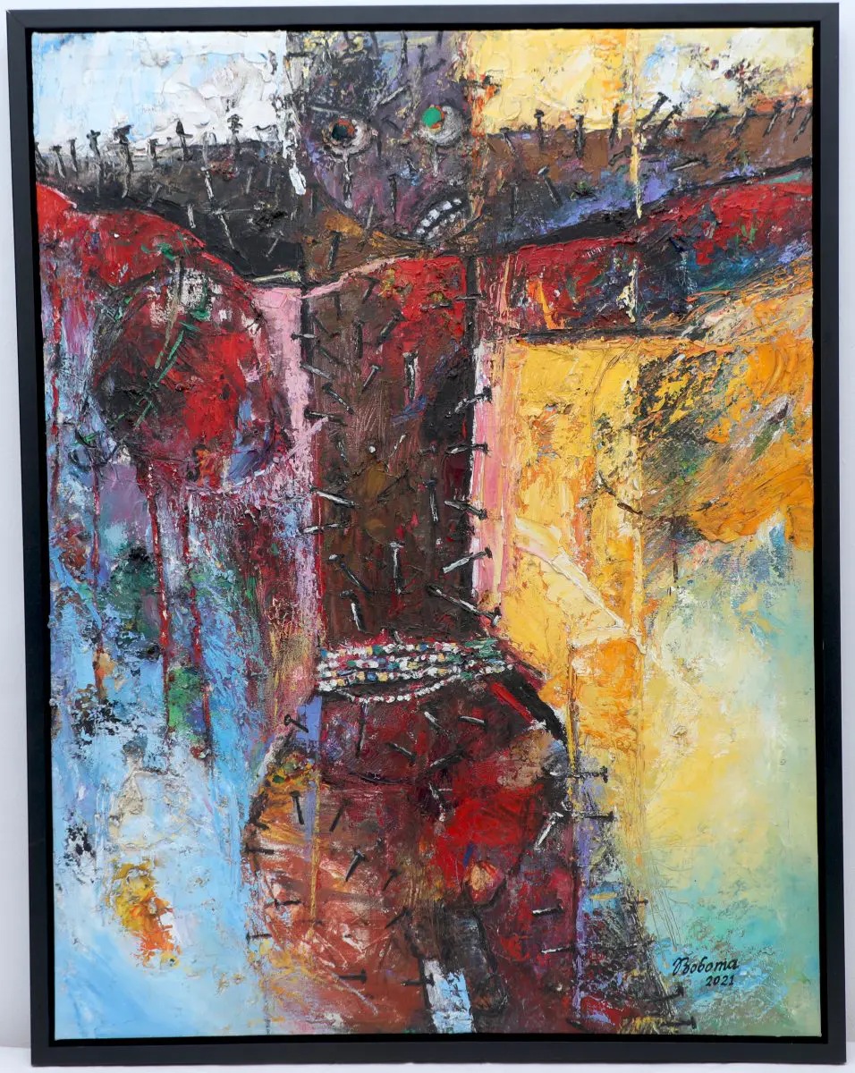 Boboma Sans Titre 2022 Acrylique sur toile 70 x 90 cm