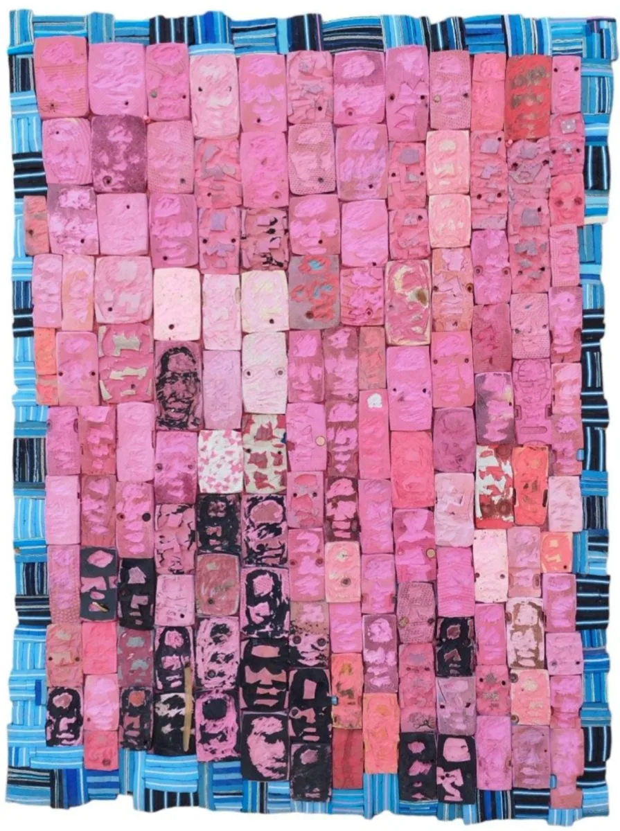 Notre reve ARISTIDE KOUAME 2023 Technique mixte 110 x 100 cm