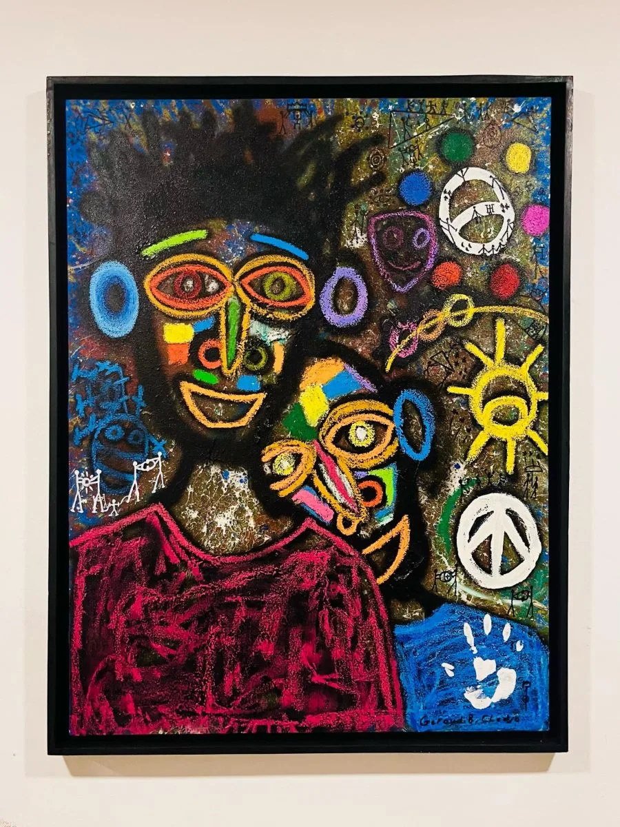 Awon arakunrin GERAUD CLEDJO Acrylique sur toile 2025 121 x 92 cm