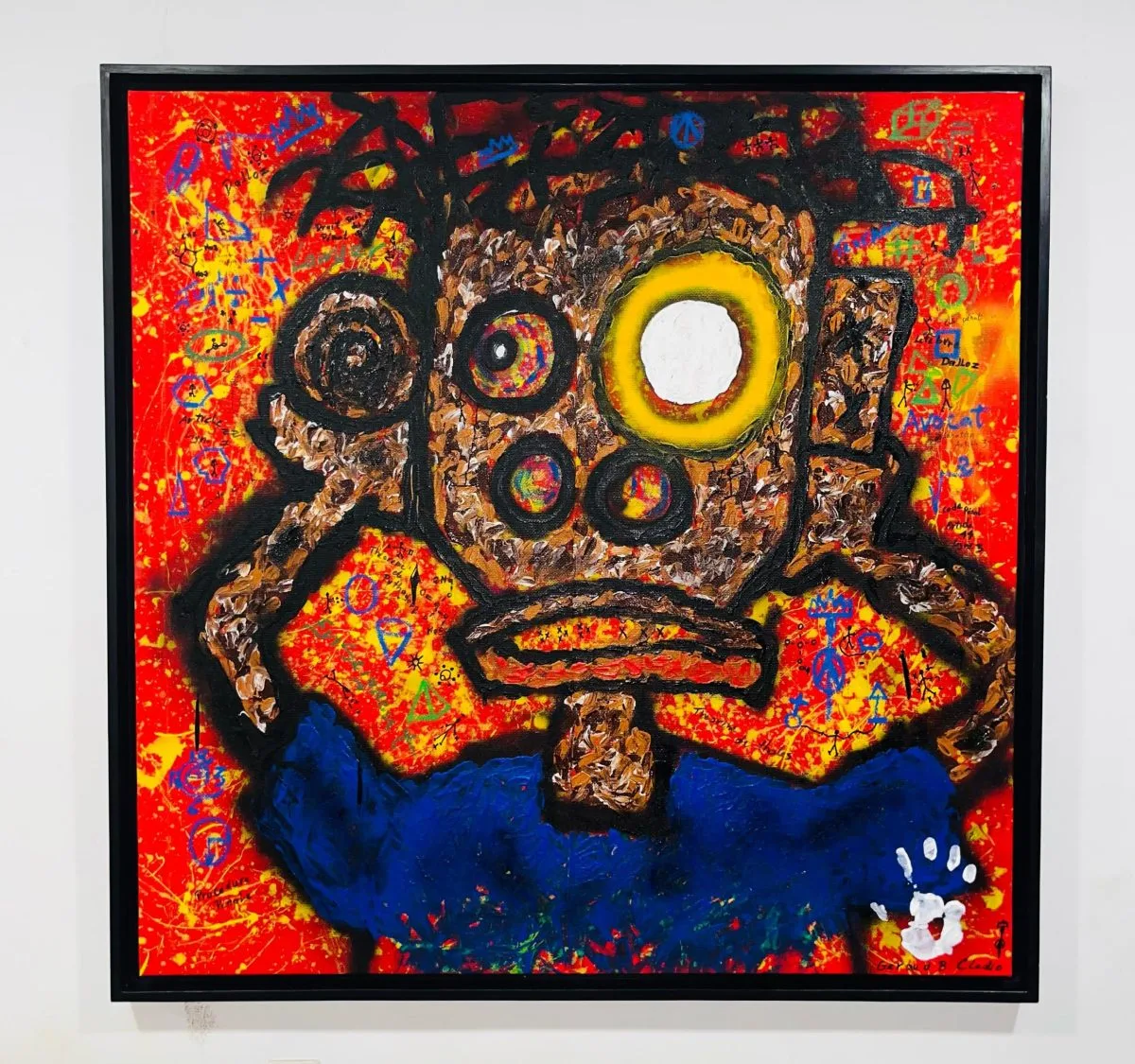 Partcours GERAUD CLEDJO Acrylique sur toile 2025 133 x 133 cm