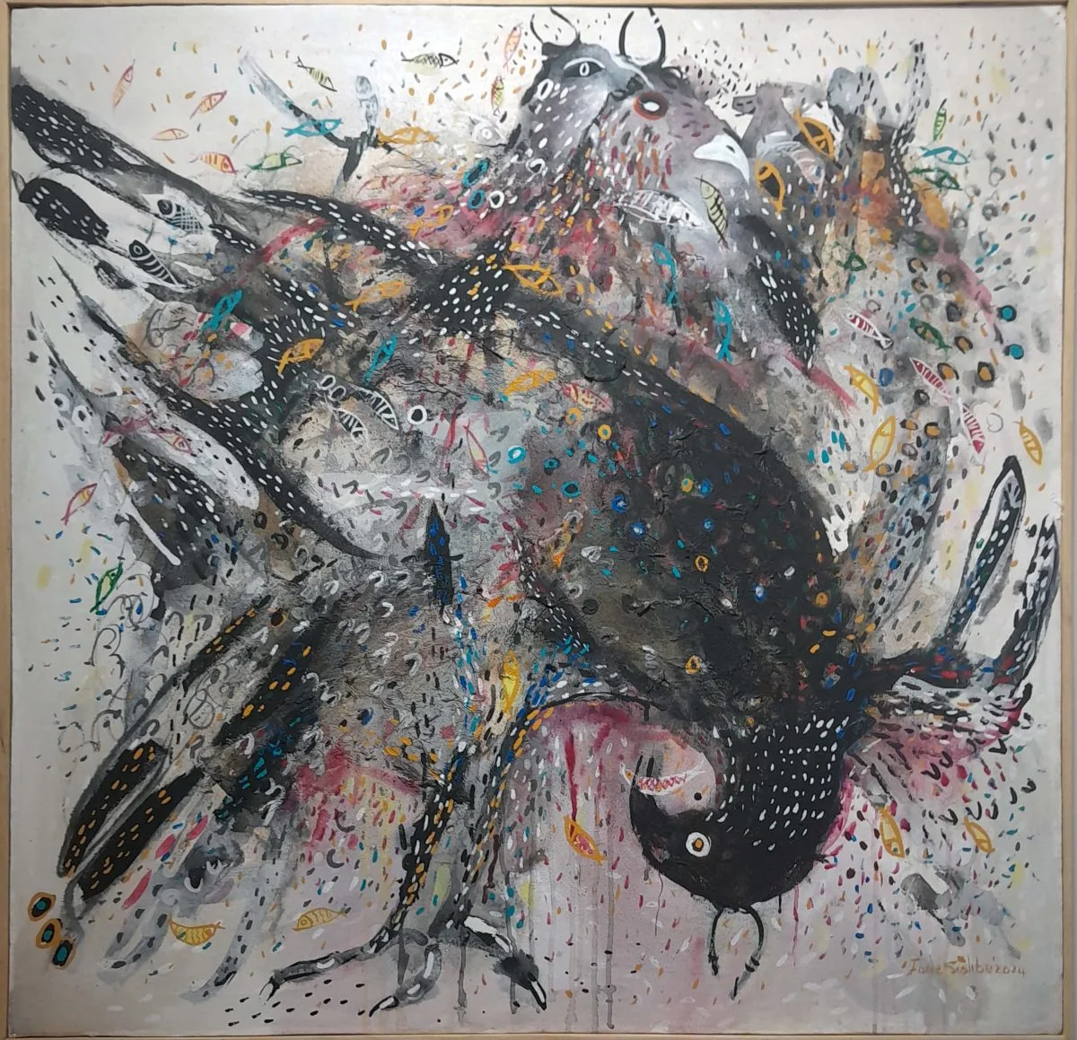 FODE SIDIBE la peche sur le fleuve senegal 100 x 100