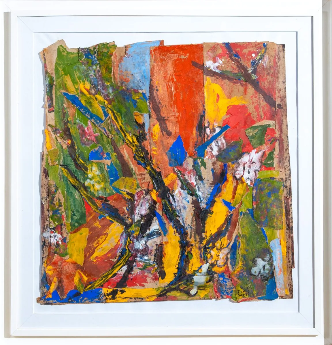 Talisma TAMSIR DIA 2015 Mixte et collage 58x54cm