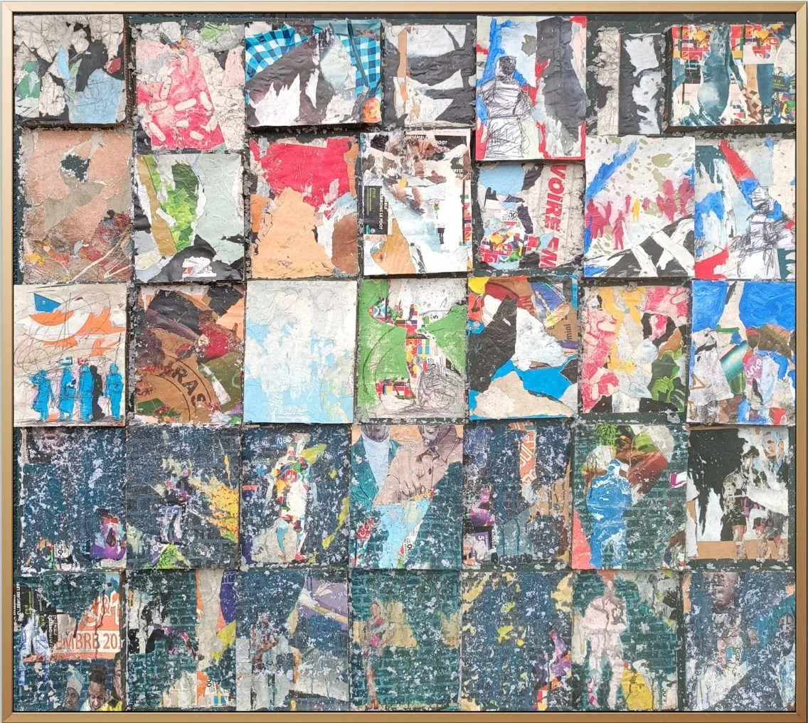 DESIRE KOUASSI Le rythme du temps 2025 180x160cm Mixte 1370e